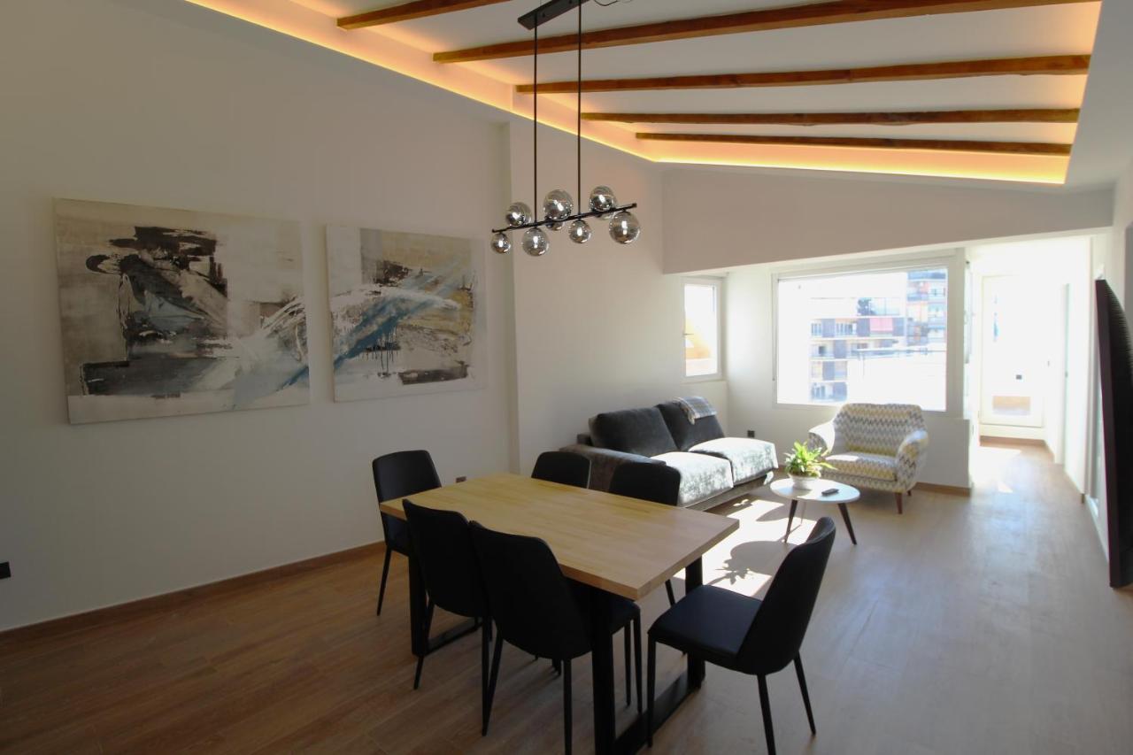 알리칸테 Atico Loft De Lujo Con Terraza Espectacular Y Vista A Los 2 Castillos 아파트 외부 사진