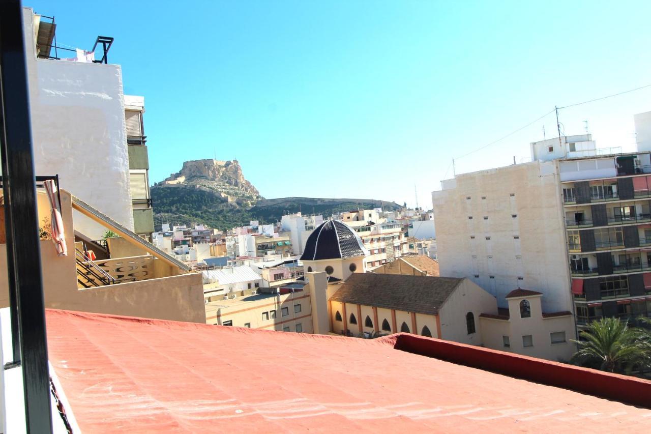 알리칸테 Atico Loft De Lujo Con Terraza Espectacular Y Vista A Los 2 Castillos 아파트 외부 사진